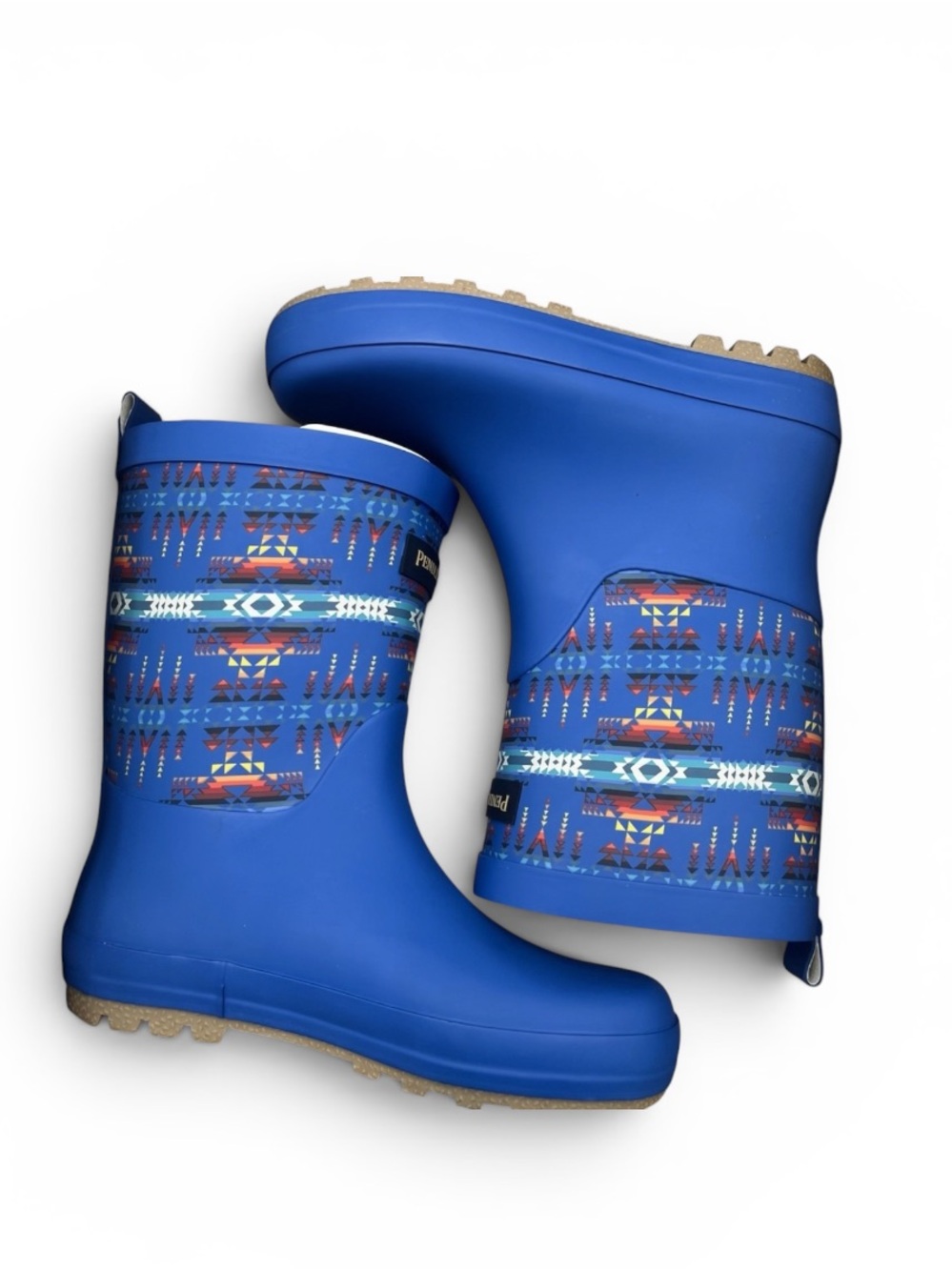 Pendleton  boots kids Mid calf shaft for splash protection.  Size  5/6 years
